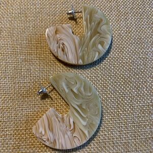 Joyfully Modern lucite earrings.
